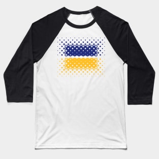 Ukraine Flag / Ensign (Pattern / Blue - Yellow) Baseball T-Shirt